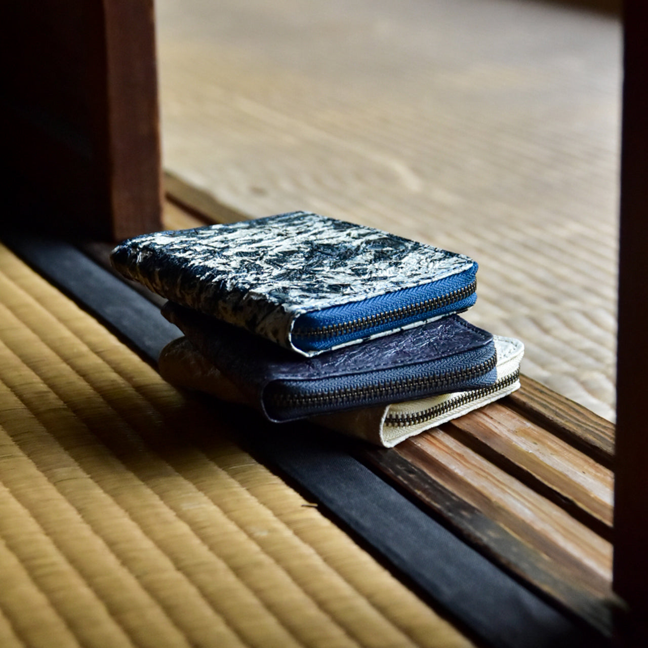 【WASHI】HALF ZIP WALLET SMALL / ハーフジップウォレットスモール