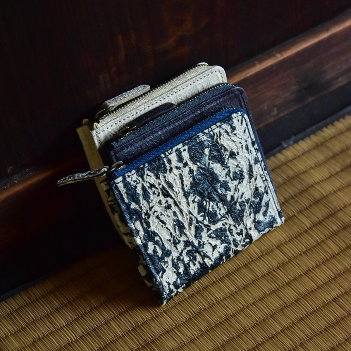 【WASHI】HALF ZIP WALLET SMALL / ハーフジップウォレットスモール