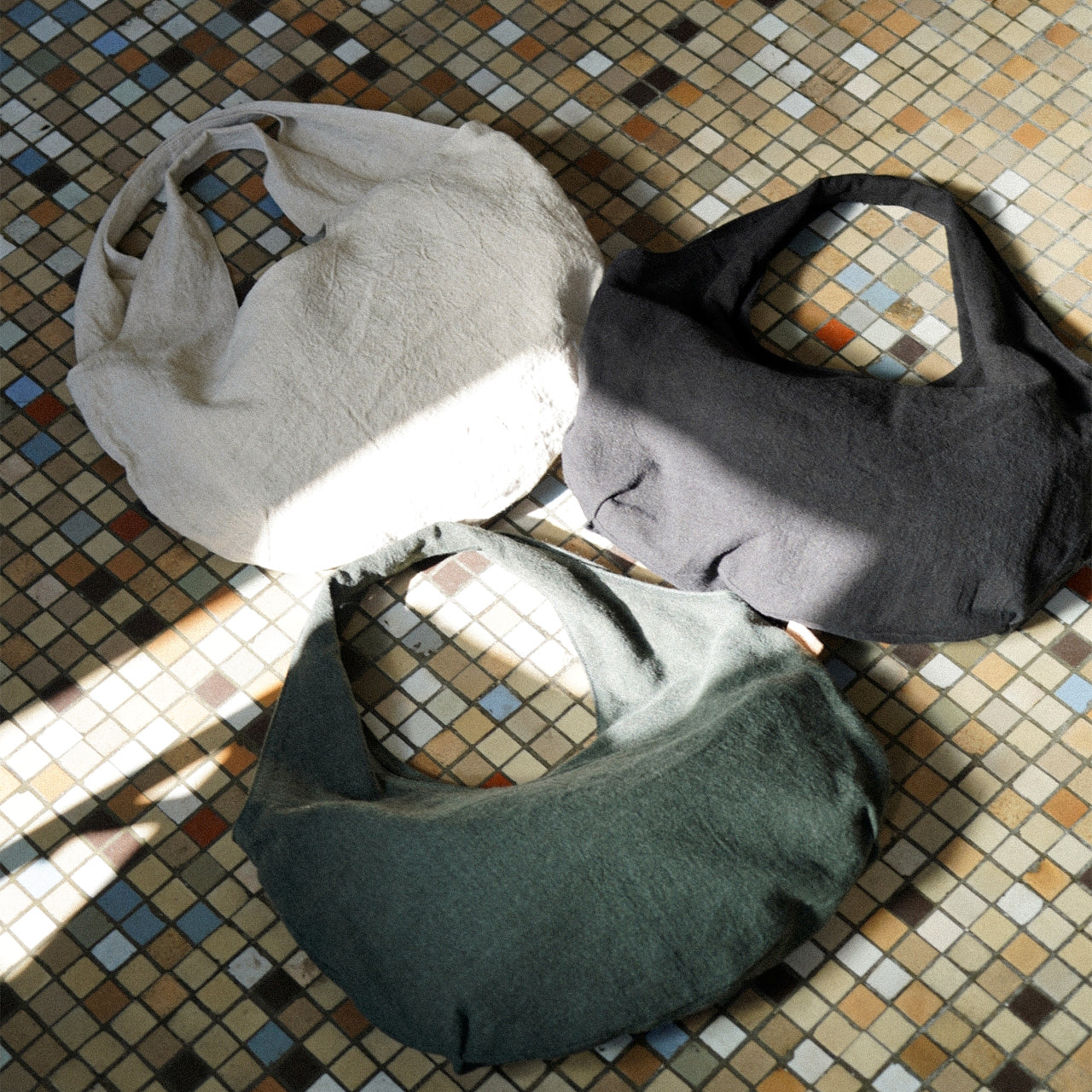 【HYBRID LINEN】CIRCLE TOTE M / サークルトート M