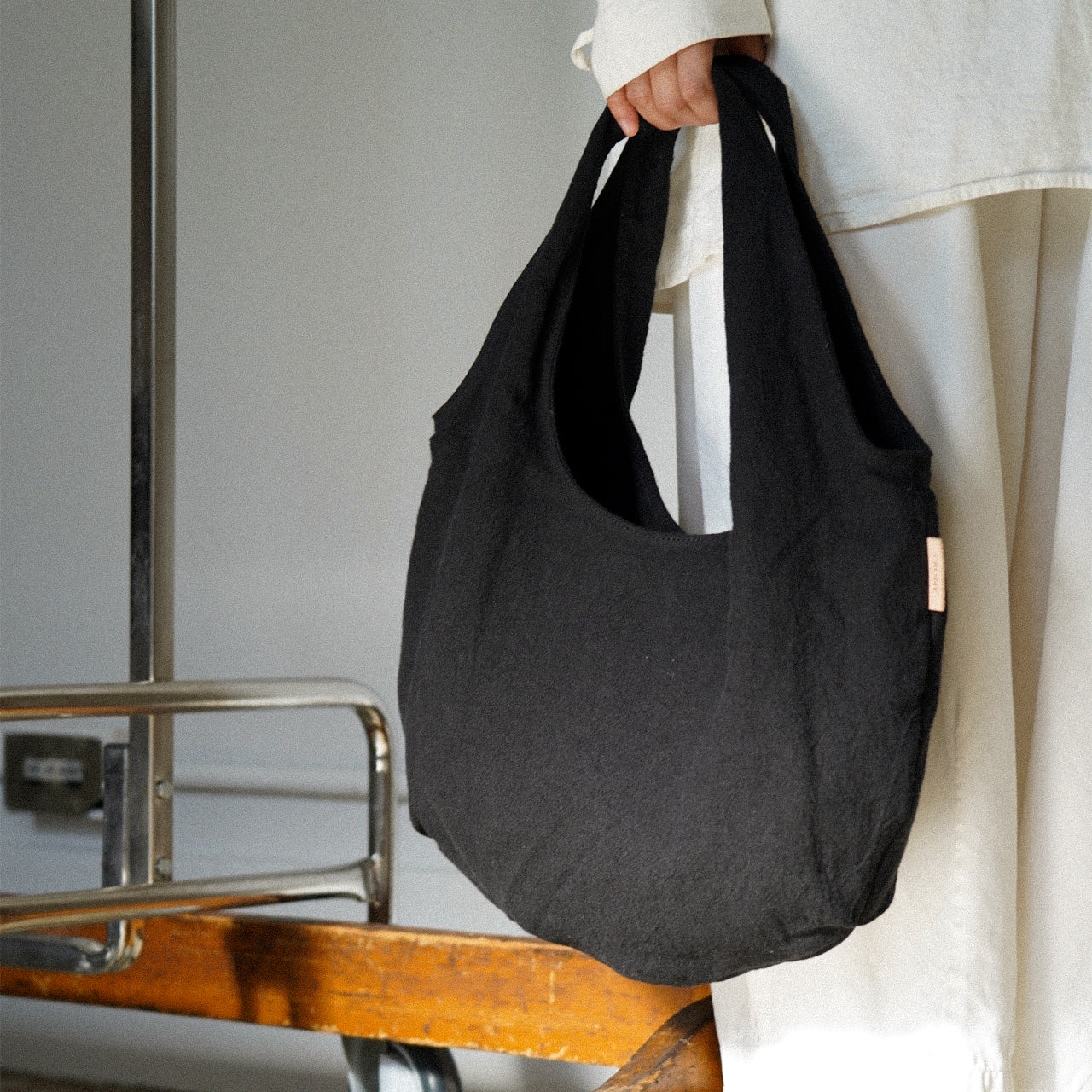 【HYBRID LINEN】CIRCLE TOTE M / サークルトート M