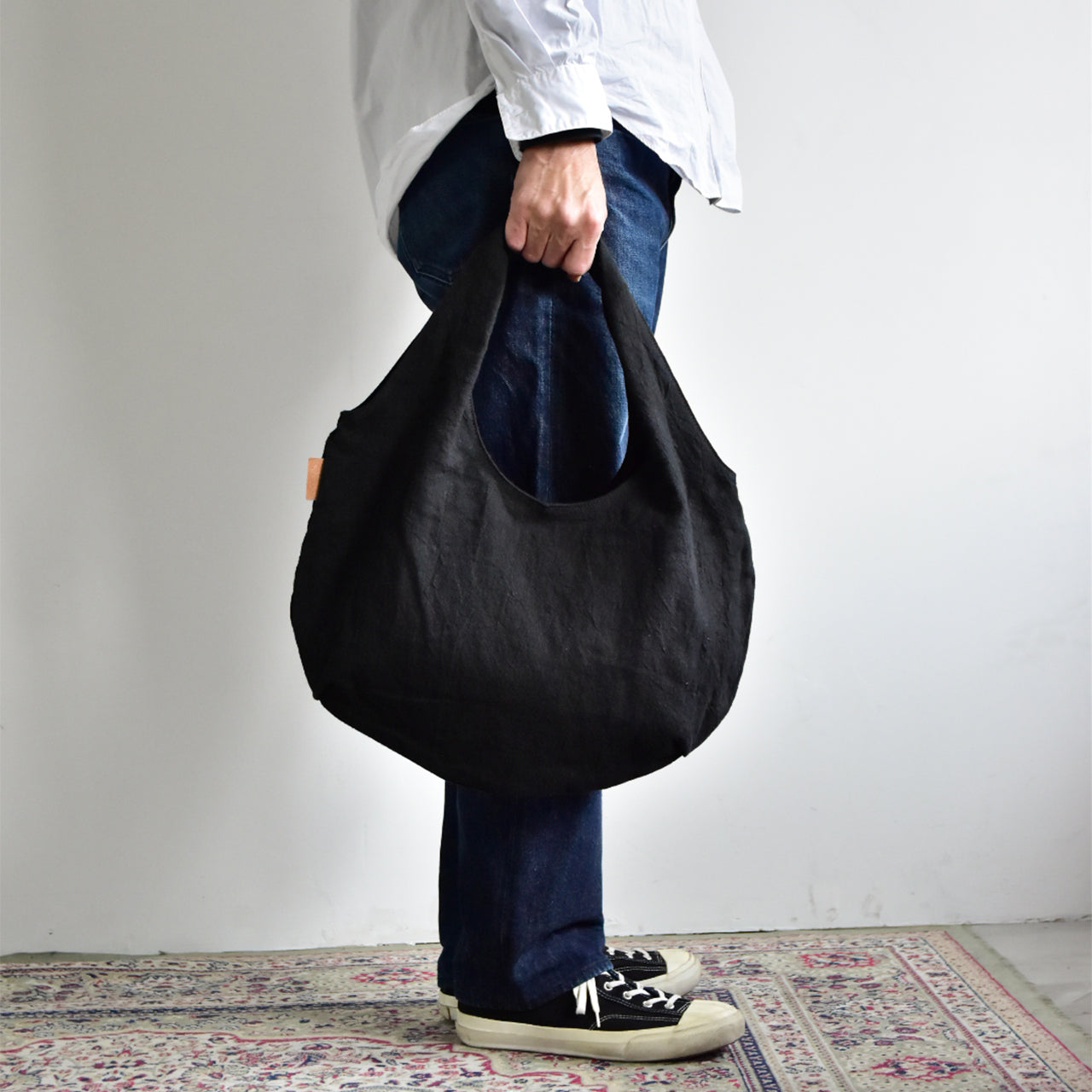 【HYBRID LINEN】CIRCLE TOTE M / サークルトート M