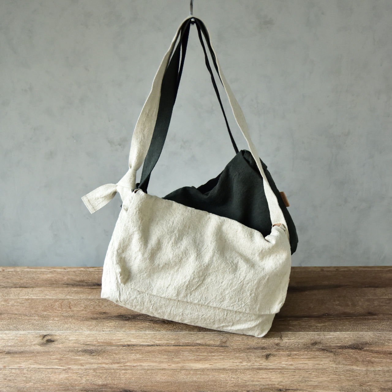 【HYBRID LINEN】 FLAP SHOULDER M / フラップショルダー M