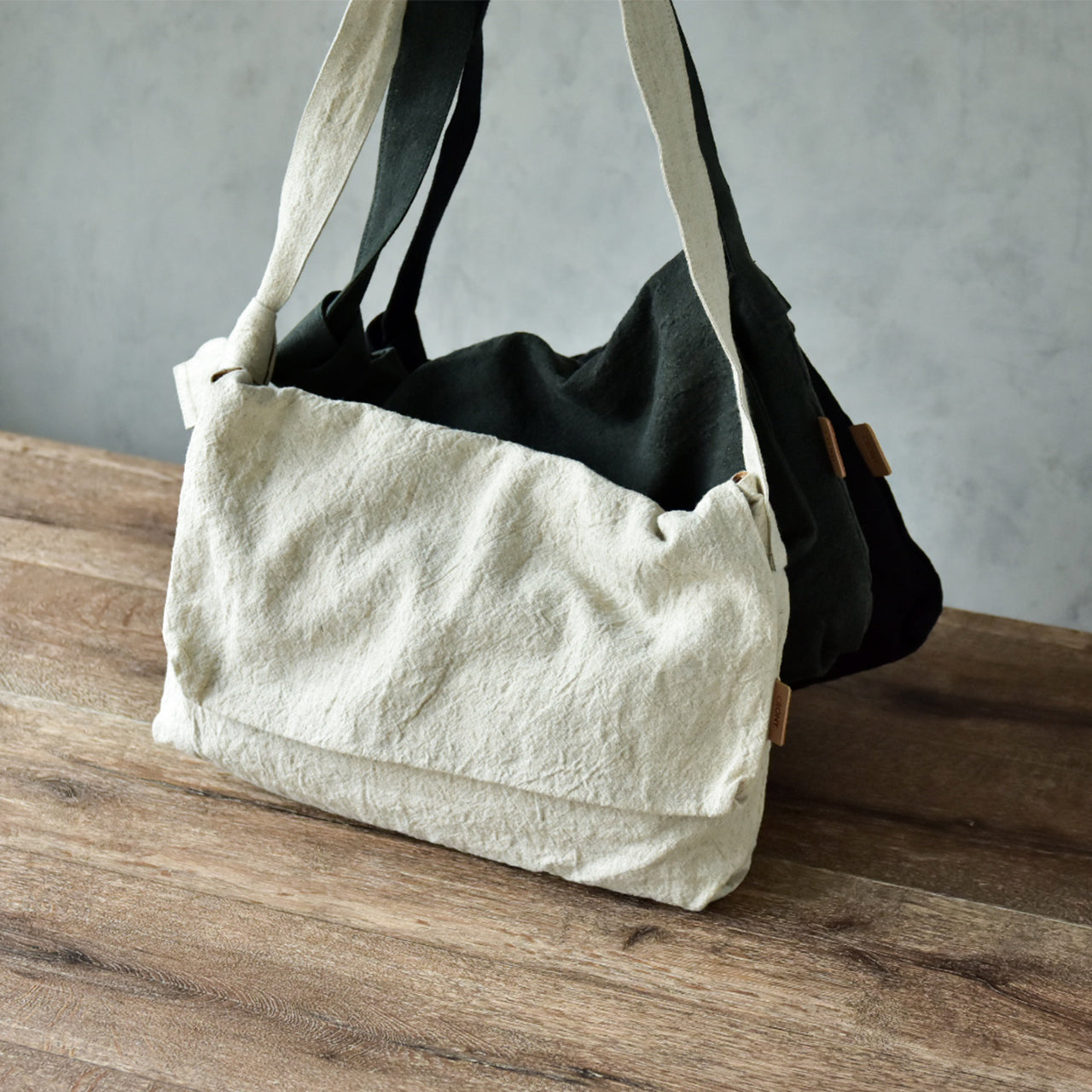 【HYBRID LINEN】 FLAP SHOULDER M / フラップショルダー M