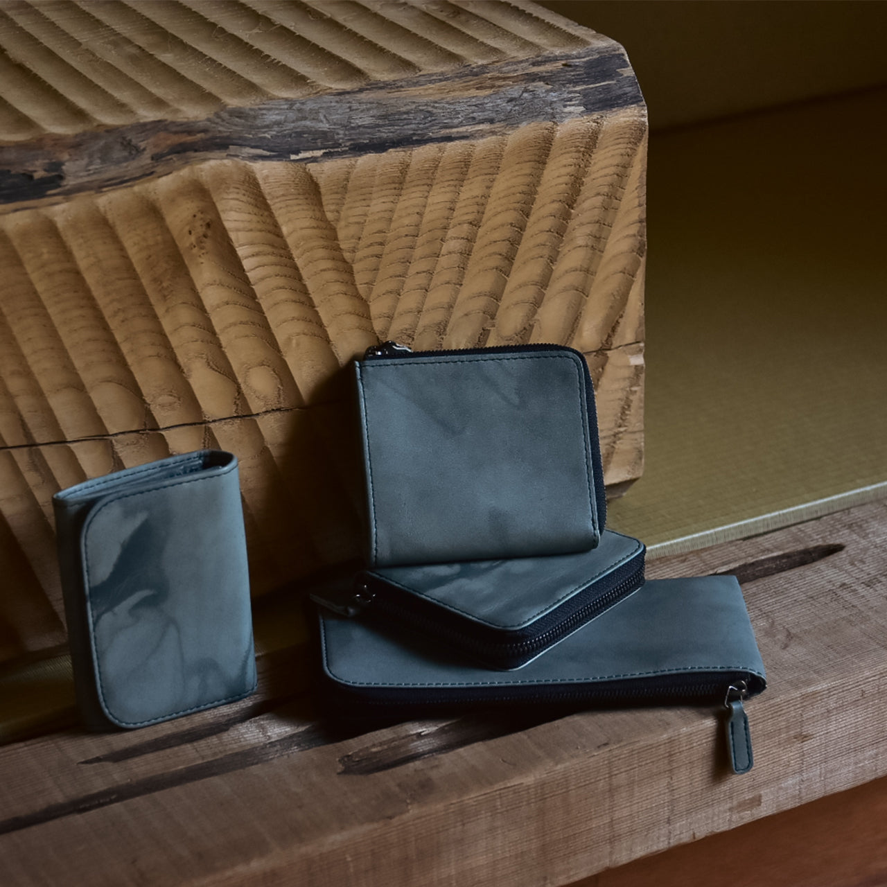 【SESSHU】HALF ZIP WALLET LARGE / ハーフジップウォレットラージ