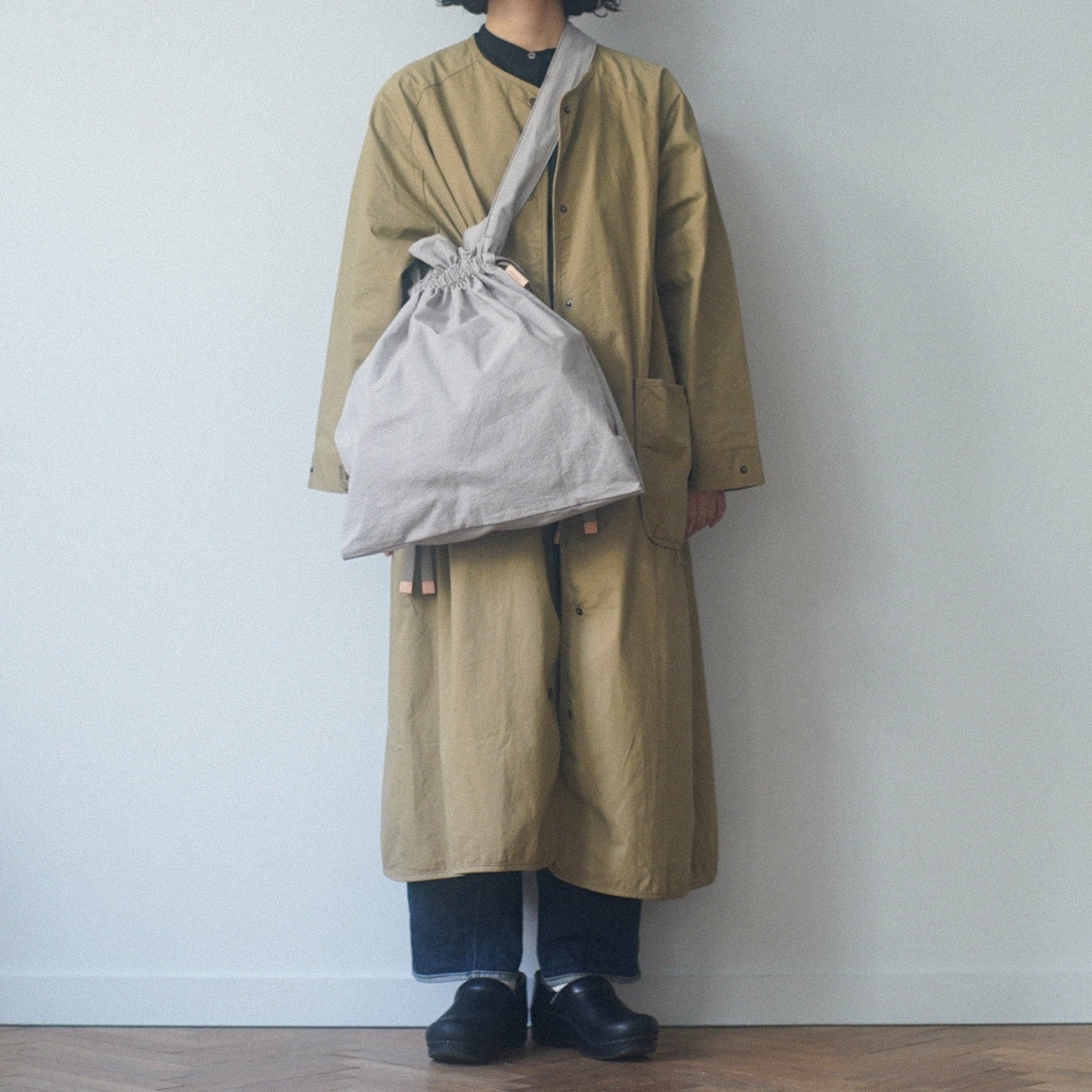 【ZAZA CLOTH】 KINCHAKU SHOULDER / 巾着ショルダー