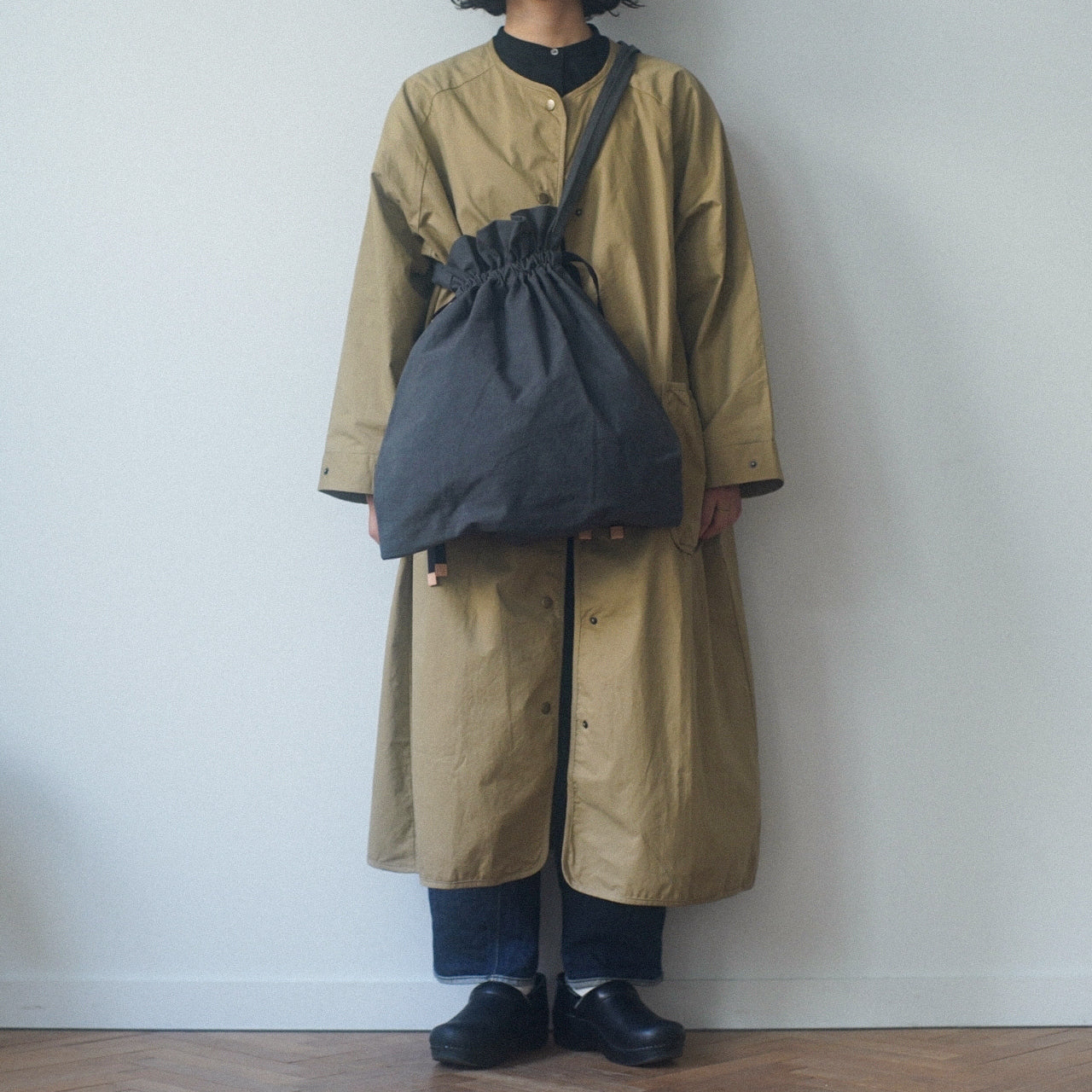 【ZAZA CLOTH】 KINCHAKU SHOULDER / 巾着ショルダー
