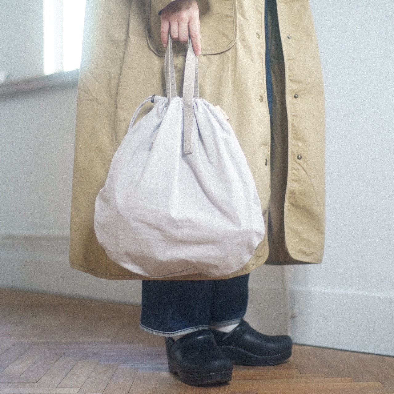 【ZAZA CLOTH】KINCHAKU TOTE M / 巾着トート M