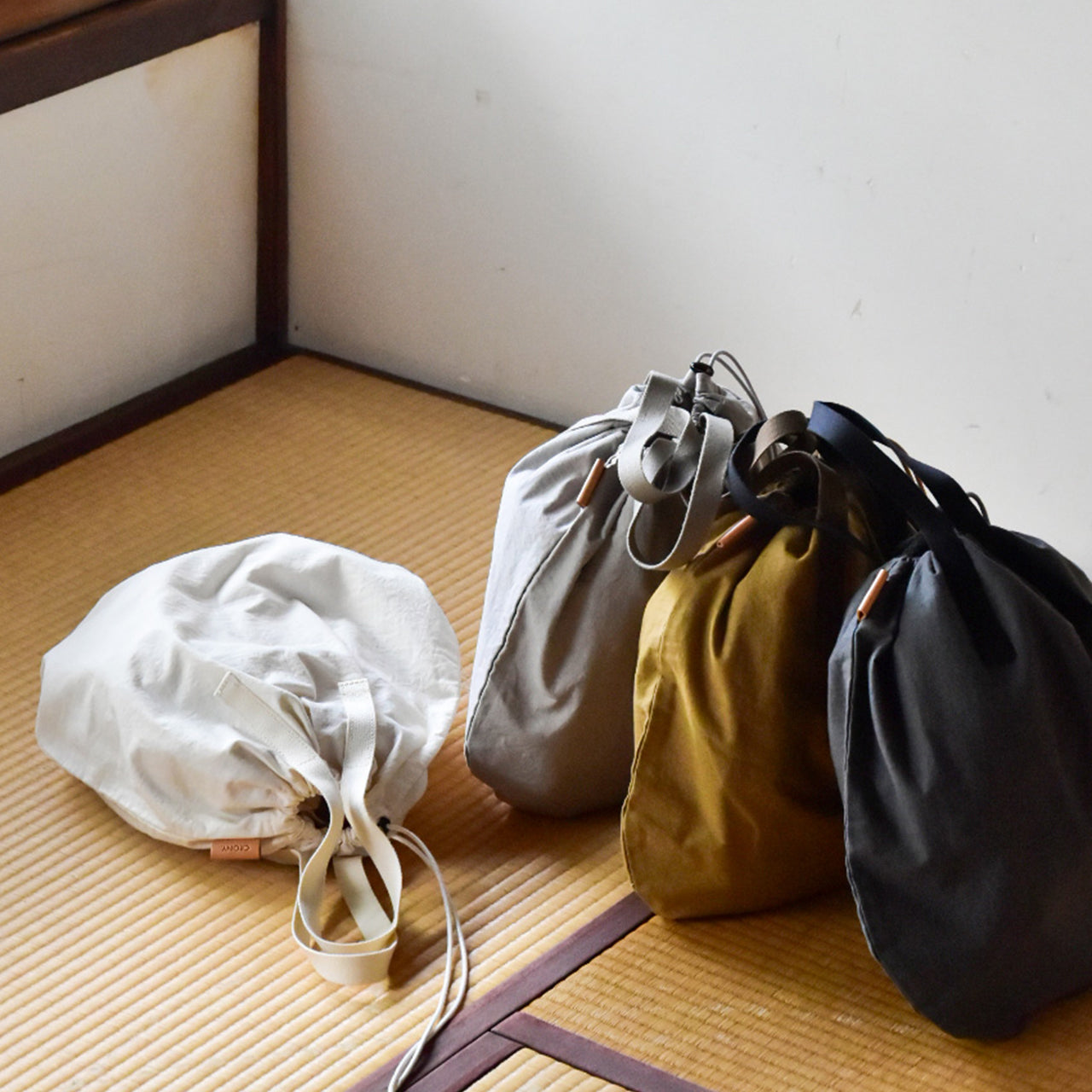 【ZAZA CLOTH】KINCHAKU TOTE M / 巾着トート M