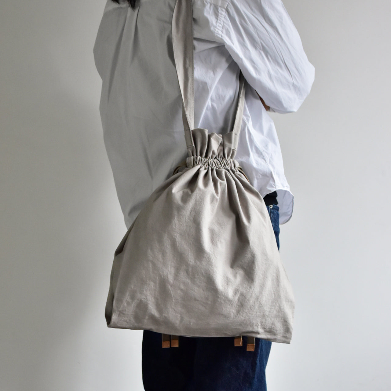 【ZAZA CLOTH】 KINCHAKU SHOULDER / 巾着ショルダー