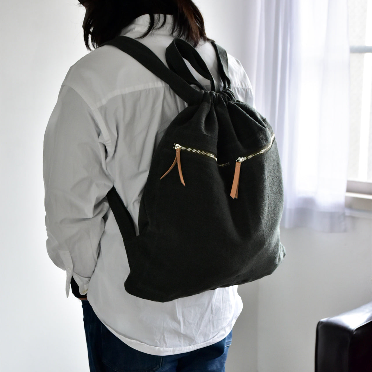 【HYBRID LINEN 】NAP ZAC / ナップサック