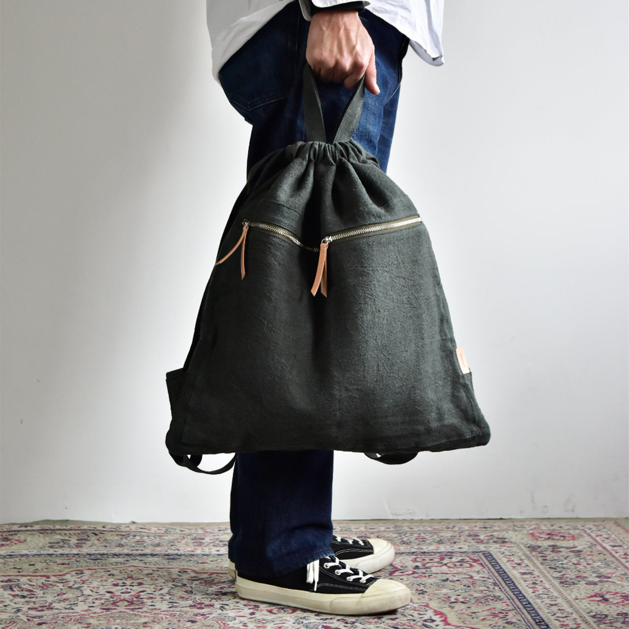 【HYBRID LINEN 】NAP ZAC / ナップサック