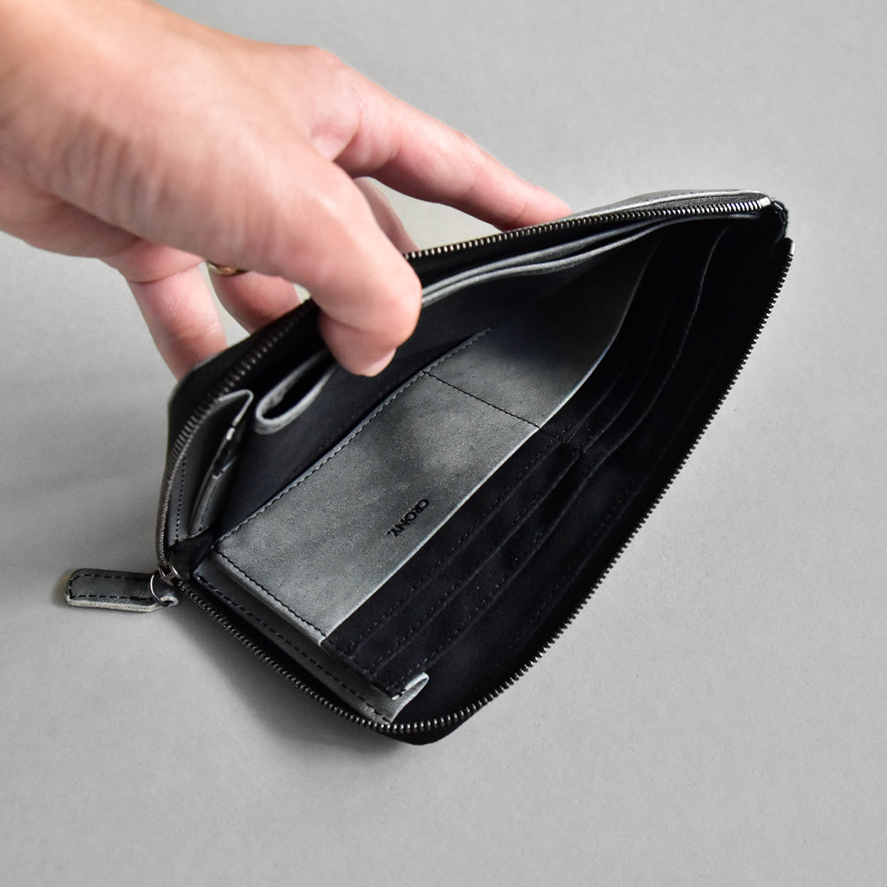 【SESSHU】HALF ZIP WALLET LARGE / ハーフジップウォレットラージ