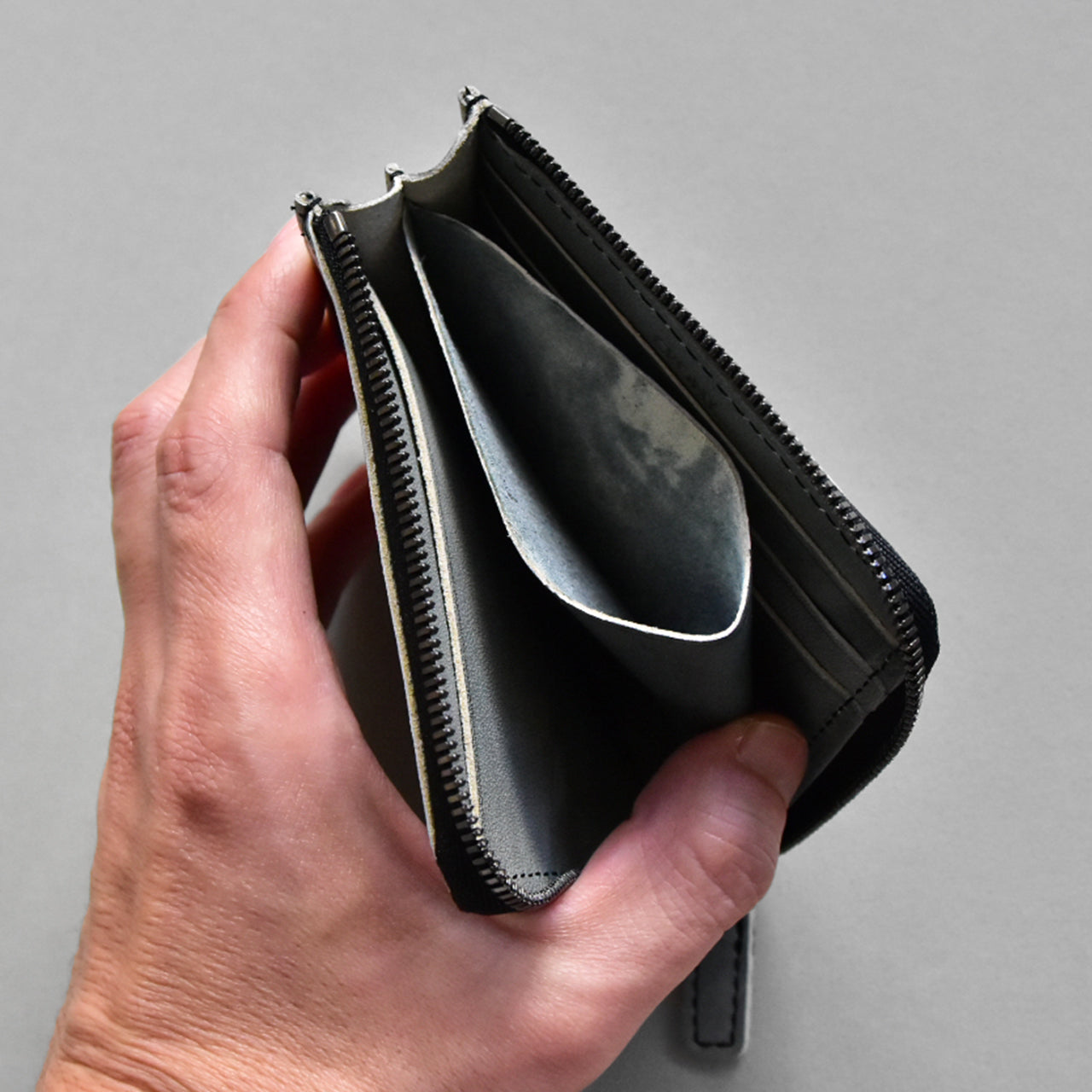 【SESSHU】HALF ZIP WALLET SMALL / ハーフジップウォレットスモール