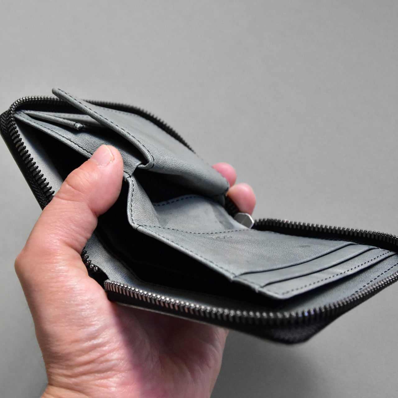 【SESSHU】MINI ROUND ZIP WALLET / ミニラウンドジップウォレット