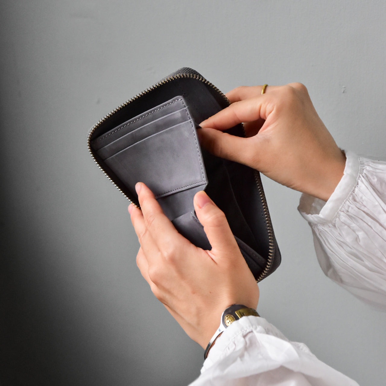 【TATUM】MINI ROUND ZIP WALLET / ミニラウンドジップウォレット