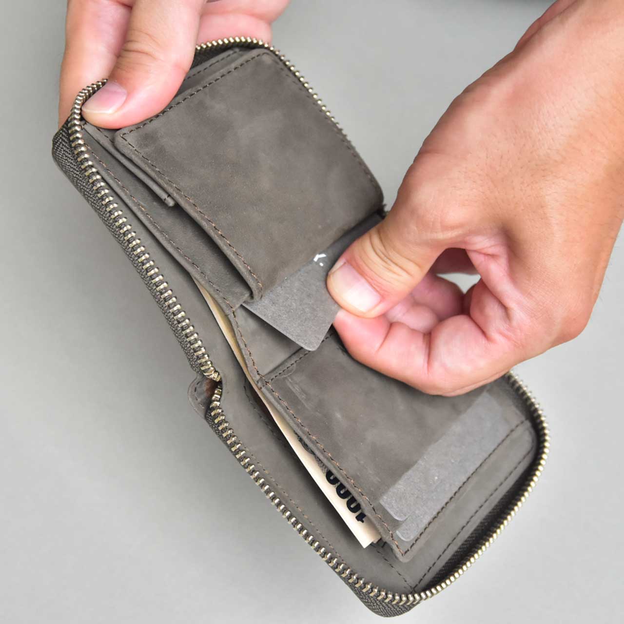 【TATUM】MINI ROUND ZIP WALLET / ミニラウンドジップウォレット