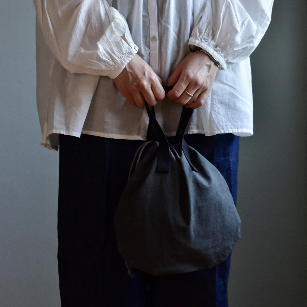 【ZAZA CLOTH】KINCHAKU TOTE S / 巾着トートS