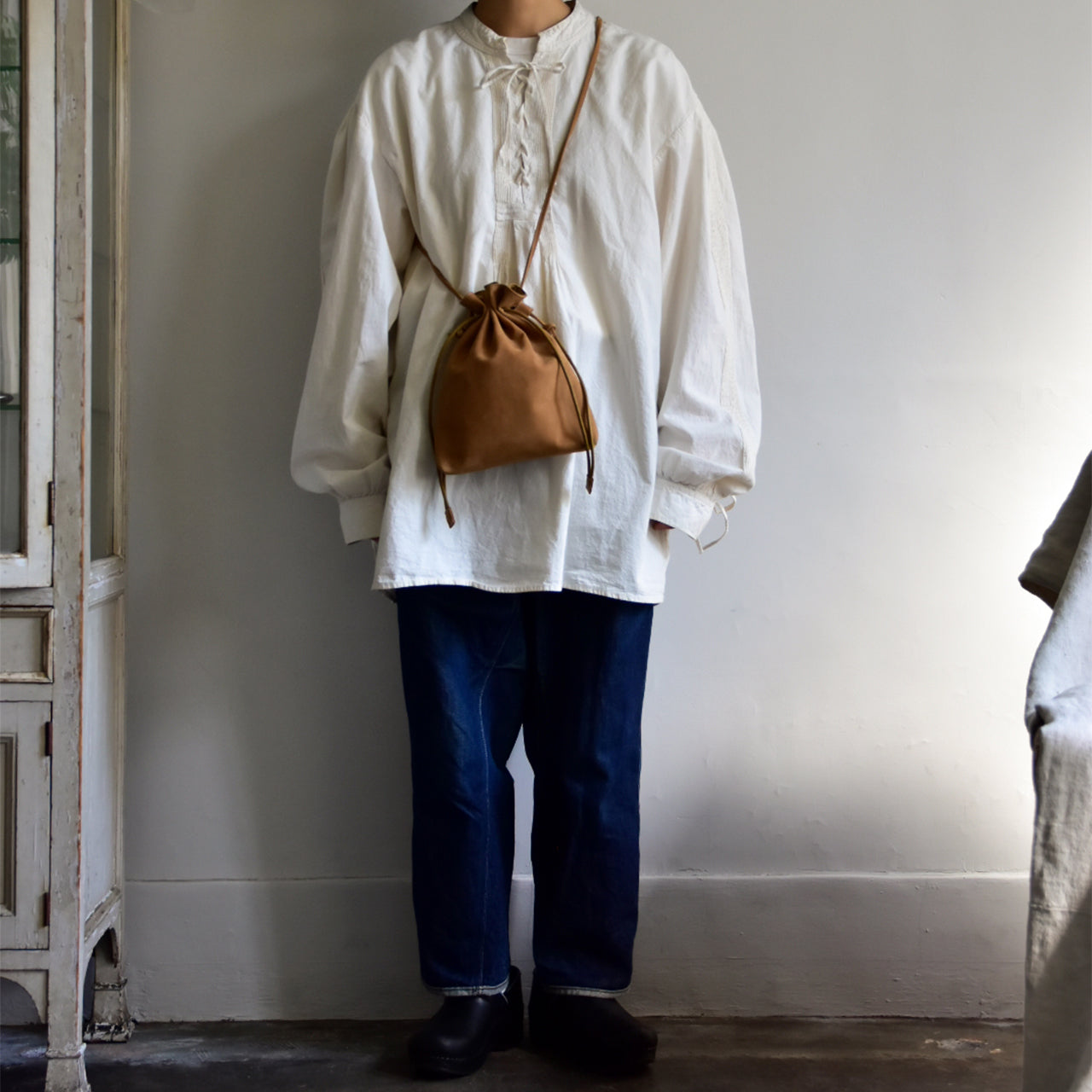 【TATUM】KINCHAKU SHOULDER / 巾着ショルダー