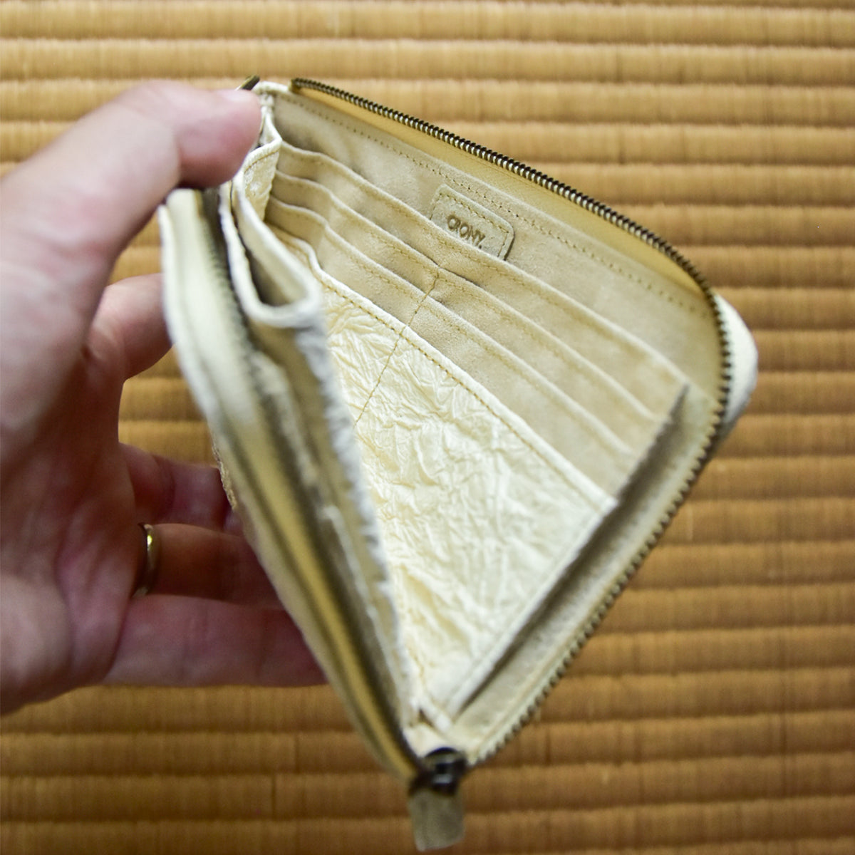 【WASHI】HALF ZIP WALLET LARGE / ハーフジップウォレットラージ
