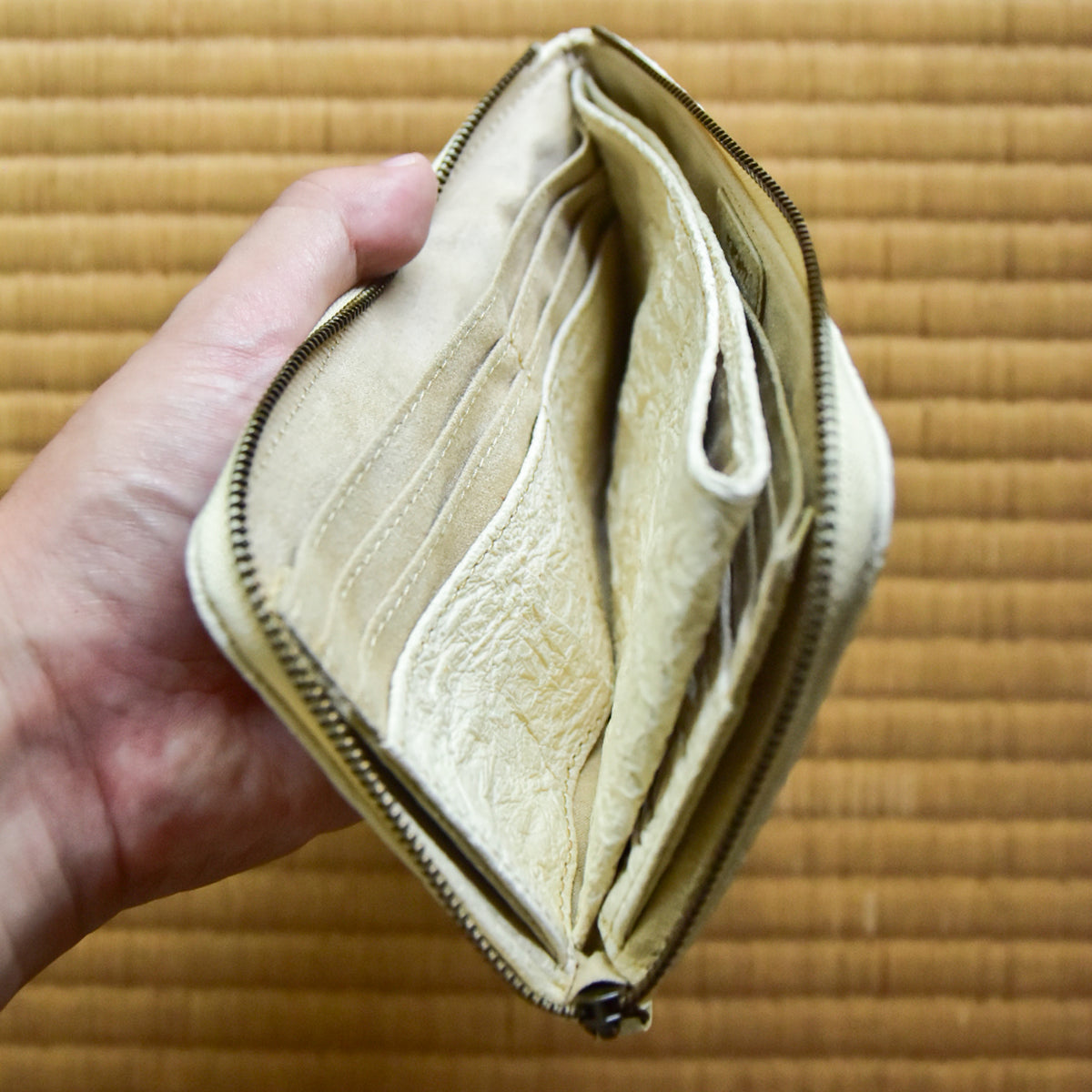 【WASHI】HALF ZIP WALLET LARGE / ハーフジップウォレットラージ