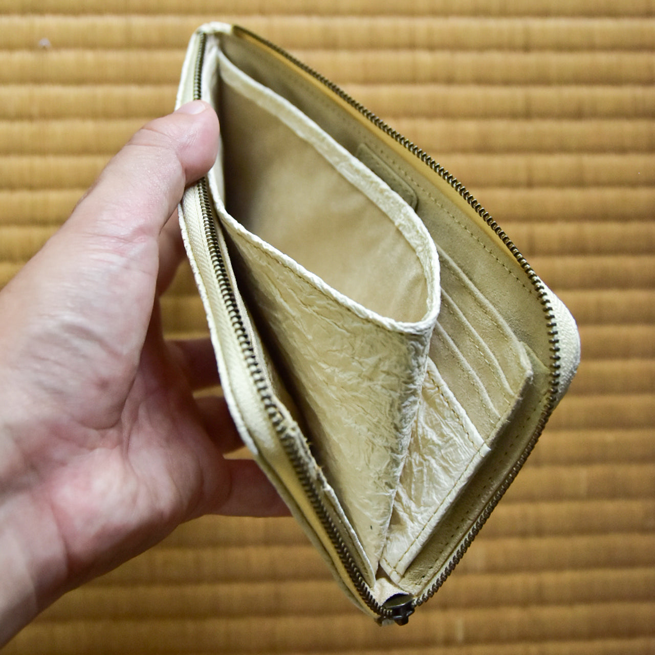 【WASHI】HALF ZIP WALLET LARGE / ハーフジップウォレットラージ