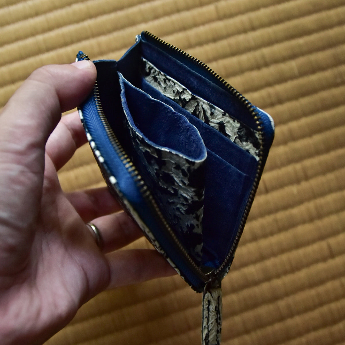 【WASHI】HALF ZIP WALLET SMALL / ハーフジップウォレットスモール