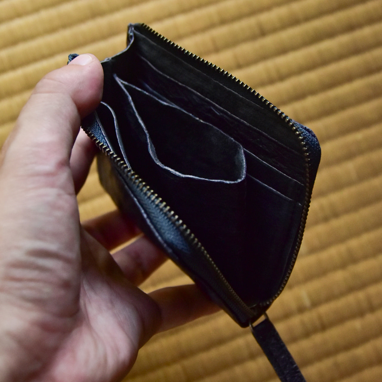【WASHI】HALF ZIP WALLET SMALL / ハーフジップウォレットスモール