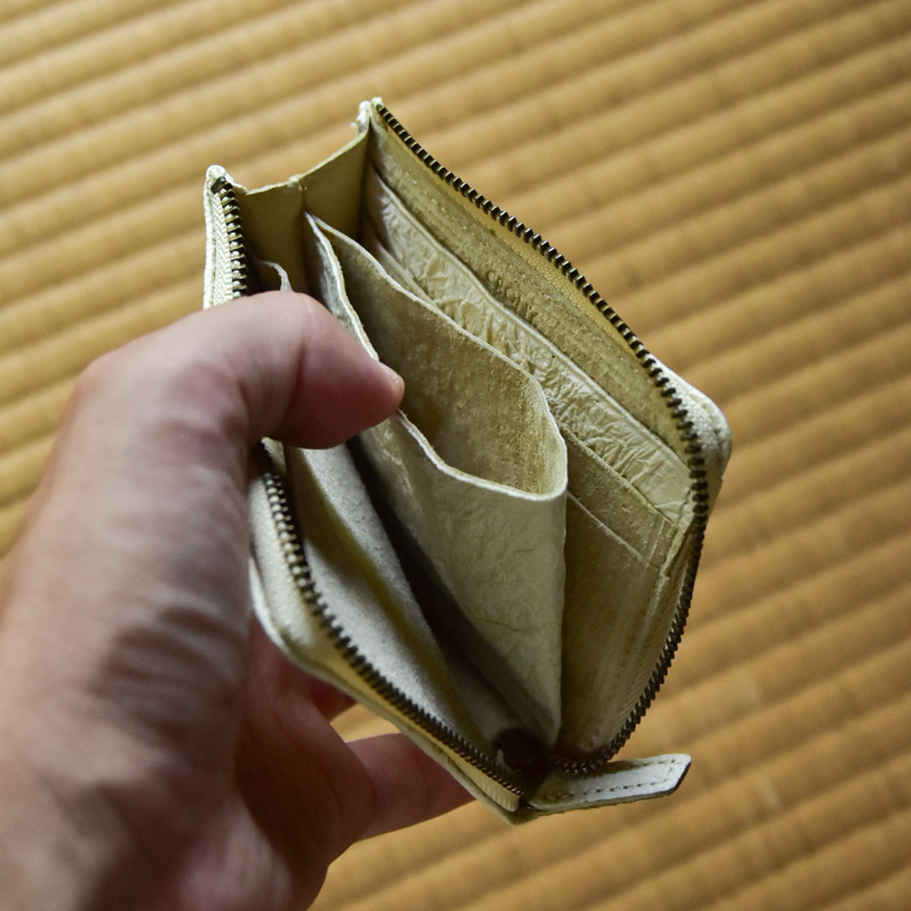 【WASHI】HALF ZIP WALLET SMALL / ハーフジップウォレットスモール
