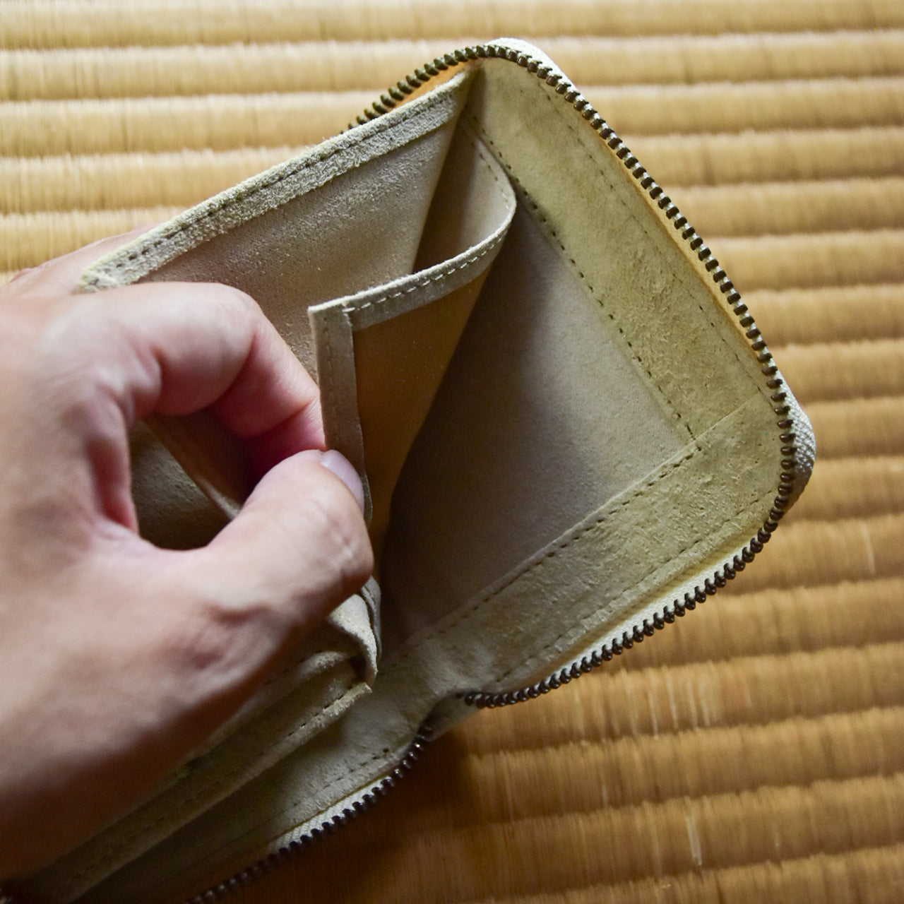【WASHI】MINI ROUND ZIP WALLET / ミニラウンドジップウォレット