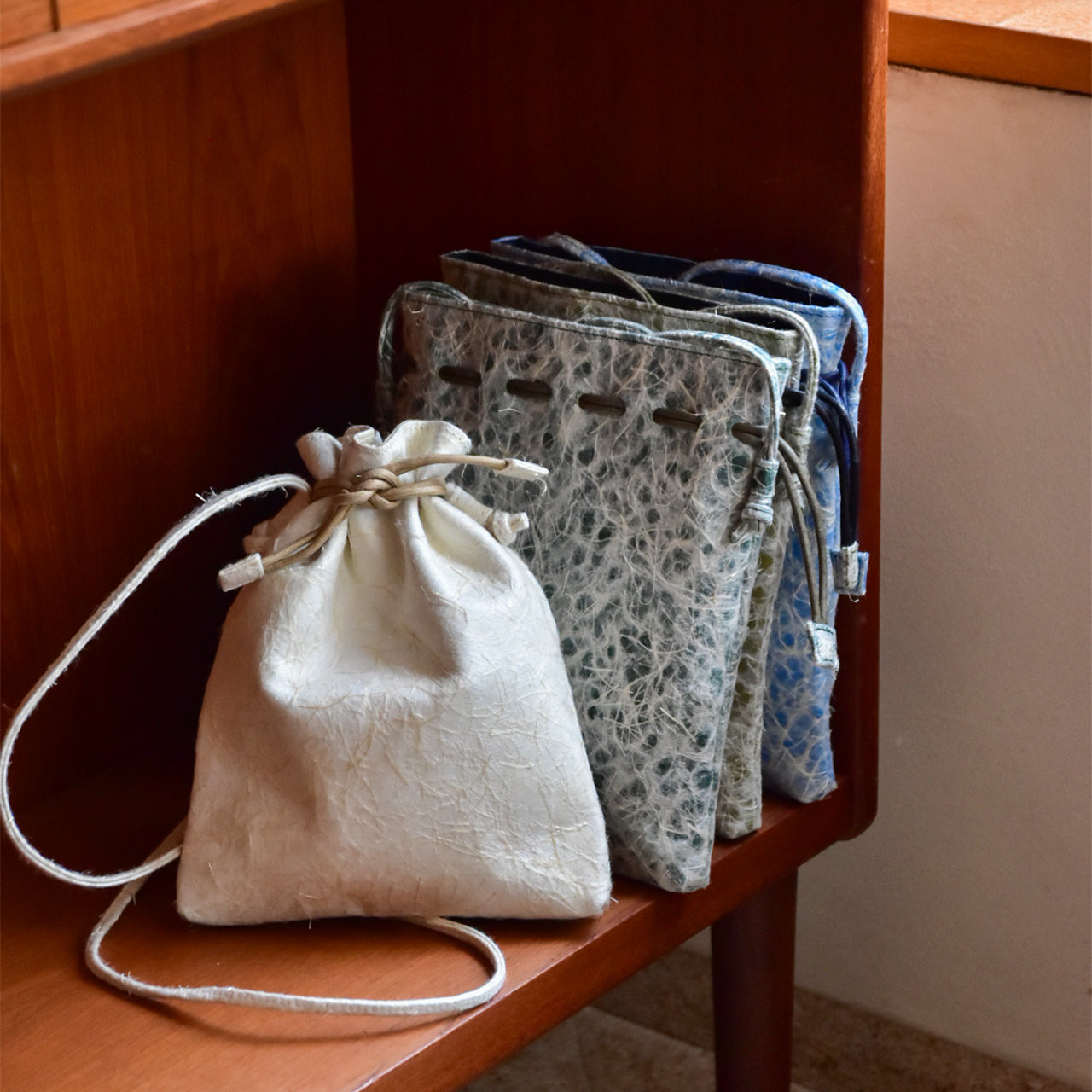 【ASARAKUSUI】KINCHAKU SHOULDER / 巾着ショルダー