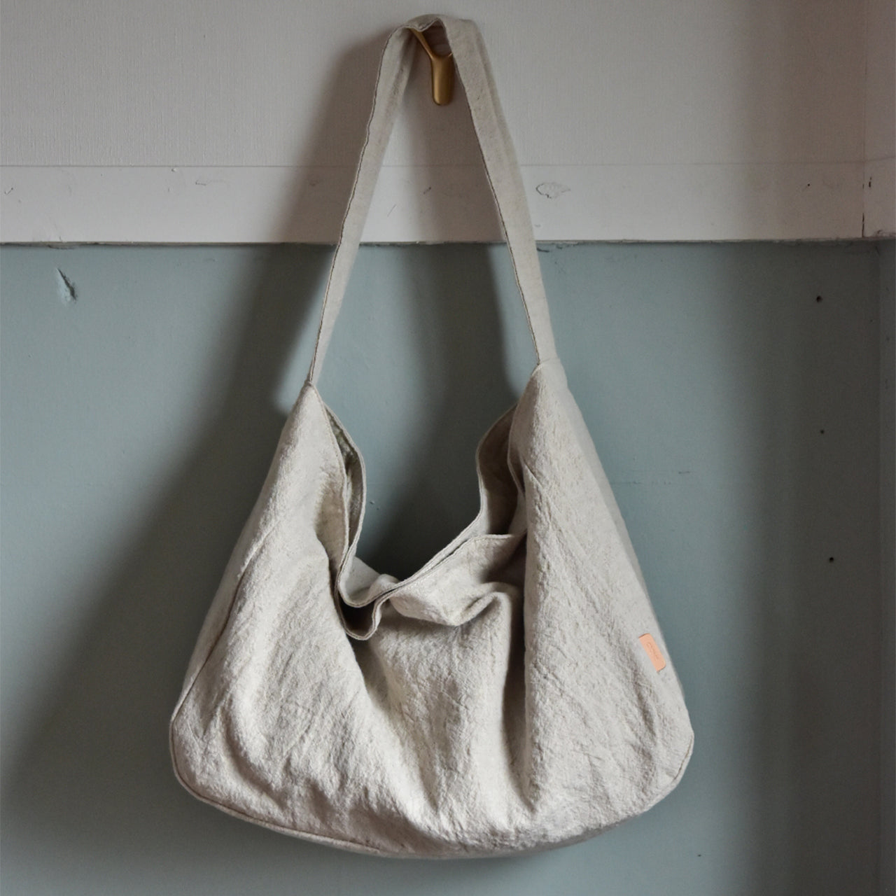 HYBRID LINEN】NEWSPAPER BAG L / ニュースペーパーバッグ L