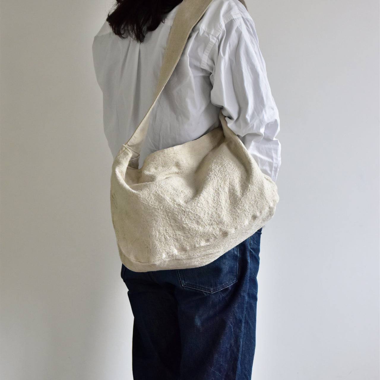 HYBRID LINEN】NEWSPAPER BAG / ニュースペーパーバッグ