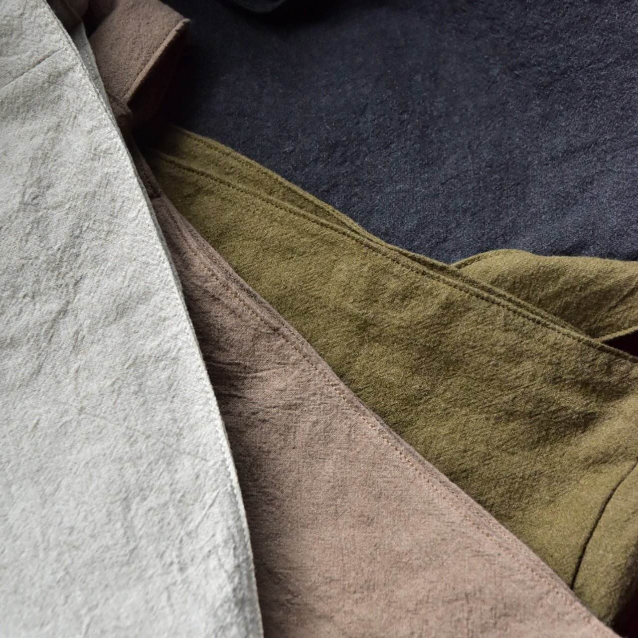 【HYBRID LINEN】Flap Shoulder M / フラップショルダー M